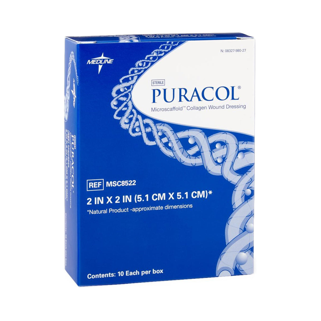 Collagen Dressing Puracol 2 X 2 Inch Square Sterile