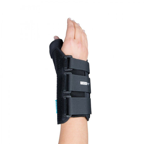 Thumb Spica Ossur® Formfit® X-Small D-Ring / Hook and Loop Strap Closure Right Hand Black - BeHope