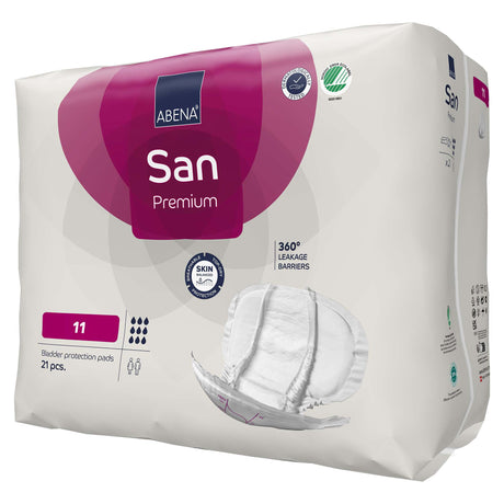 Incontinence Liner Abena® San Premium 14.5 X 28.7 Inch Heavy Absorbency Fluff / Polymer Core Size 11 - BeHope