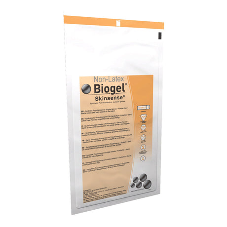 Surgical Glove Biogel® Skinsense™ Size 7 Sterile Polyisoprene Standard Cuff Length Micro-Textured Straw Not Chemo Approved - BeHope