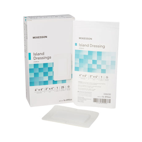 Island Dressing McKesson 4 X 6 Inch Rectangle Sterile - BeHope