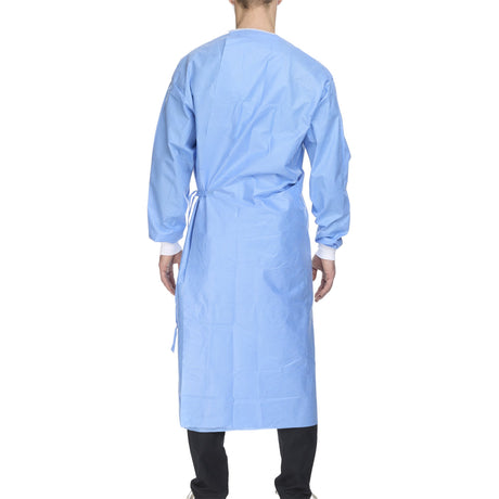 Non-Reinforced Surgical Gown with Towel McKesson X-Large Blue Sterile AAMI Level 3 Disposable - BeHope