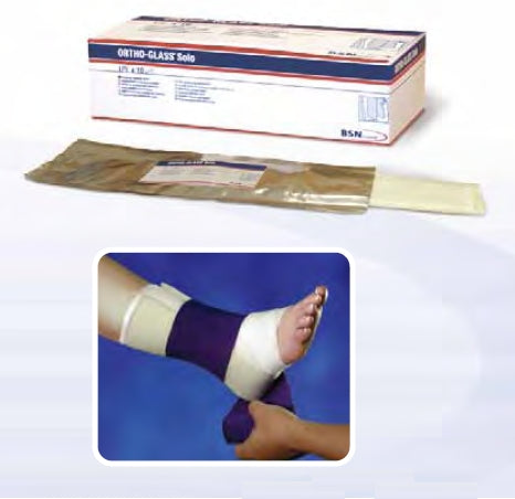 Unpadded Precut Splinting System ORTHO-GLASS® Solo 4 X 30 Inch Fiberglass White - BeHope