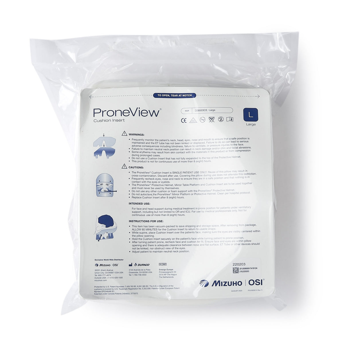 Face Cushion Insert ProneView® The ProneView® Helmet - BeHope