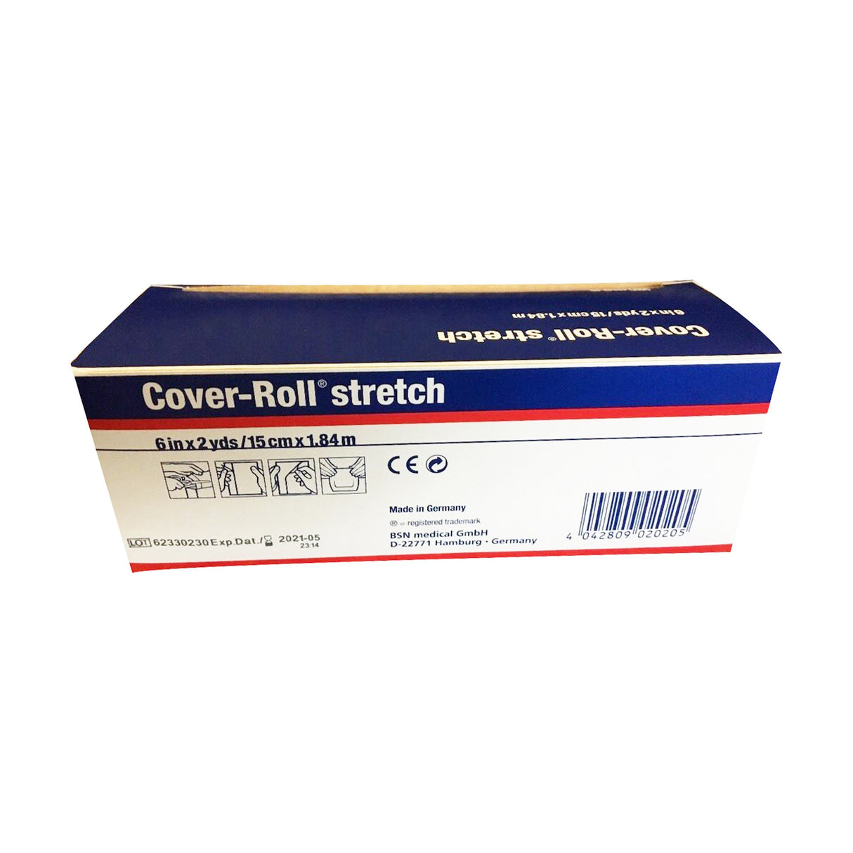 Dressing Retention Tape with Liner Cover-Roll® Stretch White 6 Inch X 2 Yard Nonwoven Polyester NonSterile - BeHope