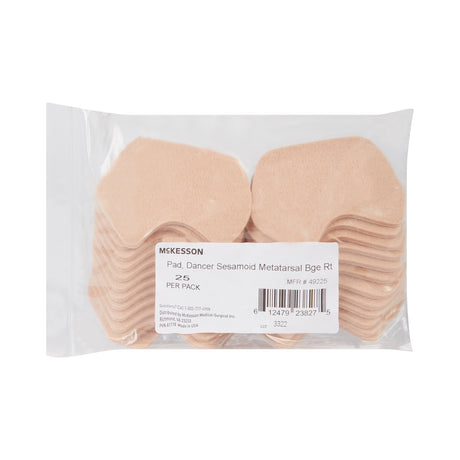 Dancer Sesamoid Pad McKesson Adhesive Right Foot - BeHope