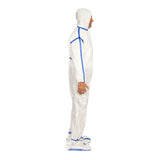 Cleanroom Coverall with Hood and Boot Covers 3X-Large White Disposable Sterile - BeHope
