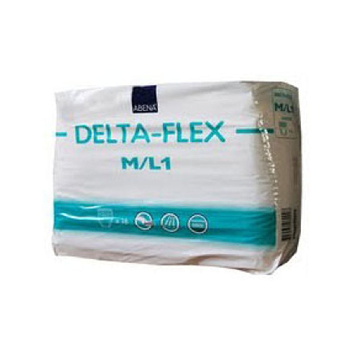Unisex Adult Absorbent Underwear Abena Delta-Flex L1 Pull On with Tear Away Seams Medium / Large Disposable Moderate Absorbency