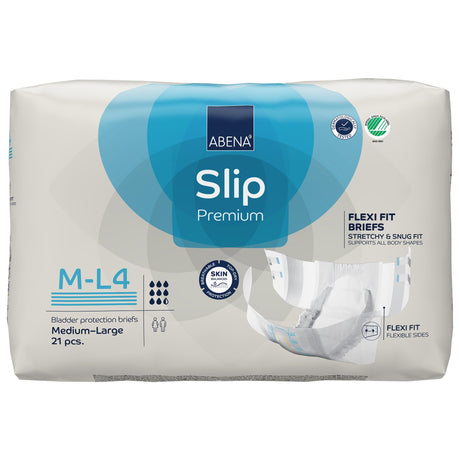 Unisex Adult Incontinence Brief Abena Slip Flexi Fit Medium / Large Disposable Heavy Absorbency - BeHope