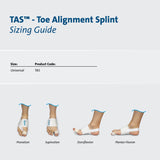 Toe Splint TAS™ One Size Fits Most Strap Closure Foot - BeHope