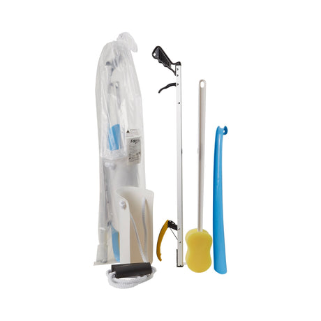 ADL Hip / Knee Equipment Kit FabLife™ Standard Reacher - 26 Inch Length / Shoehorn - 18 Inch Length - BeHope