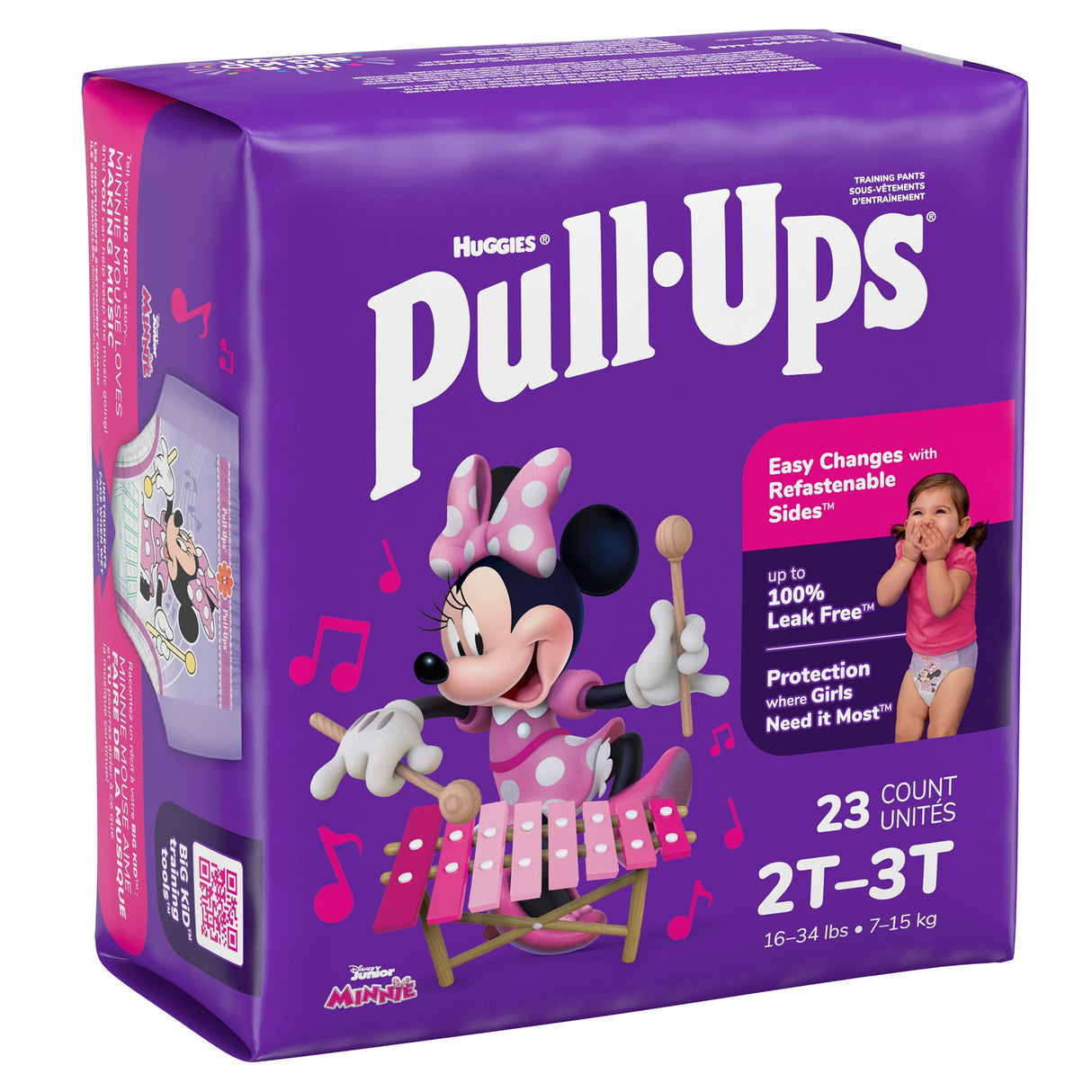 Female Toddler Training Pants Pull-Ups® Size 2T to 3T Disposable Moderate Absorbency - BeHope