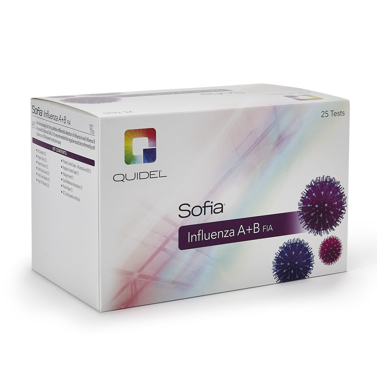Respiratory Test Kit Sofia Influenza A+B FIA Influenza A + B 25 Tests CLIA Waived Sample Dependent