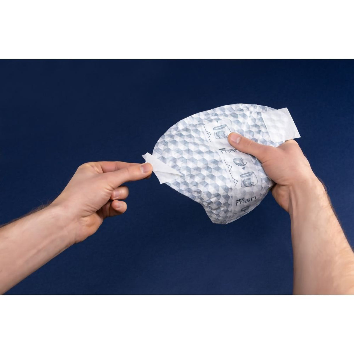 Bladder Control Pad Seni® Man Active Light 7-1/2 X 9-3/10 Inch Light Absorbency Super Absorbent Core One Size Fits Most - BeHope