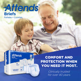 Unisex Adult Incontinence Brief Attends® Care Advanced X-Large Disposable Heavy Absorbency - BeHope