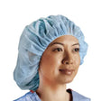 Bouffant Cap One Size Fits Most Blue Elastic Closure - BeHope