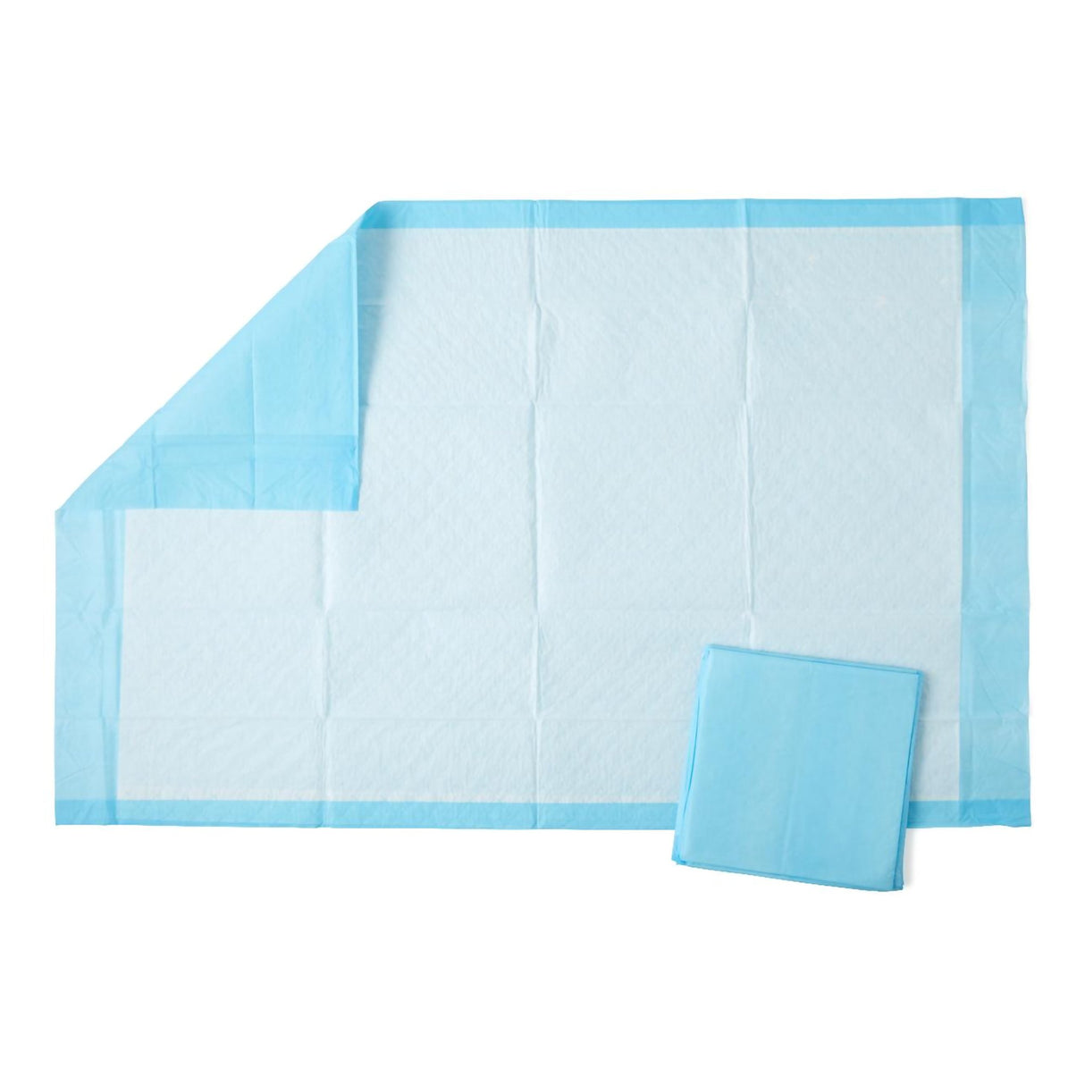 Disposable Underpad Protection Plus® 23 X 36 Inch Fluff / Polymer Light Absorbency - BeHope