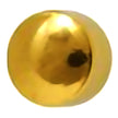 Ear Piercing Stud MediStuds 24K Gold Plated Stainless Steel Gold Ball Traditional Mount - BeHope