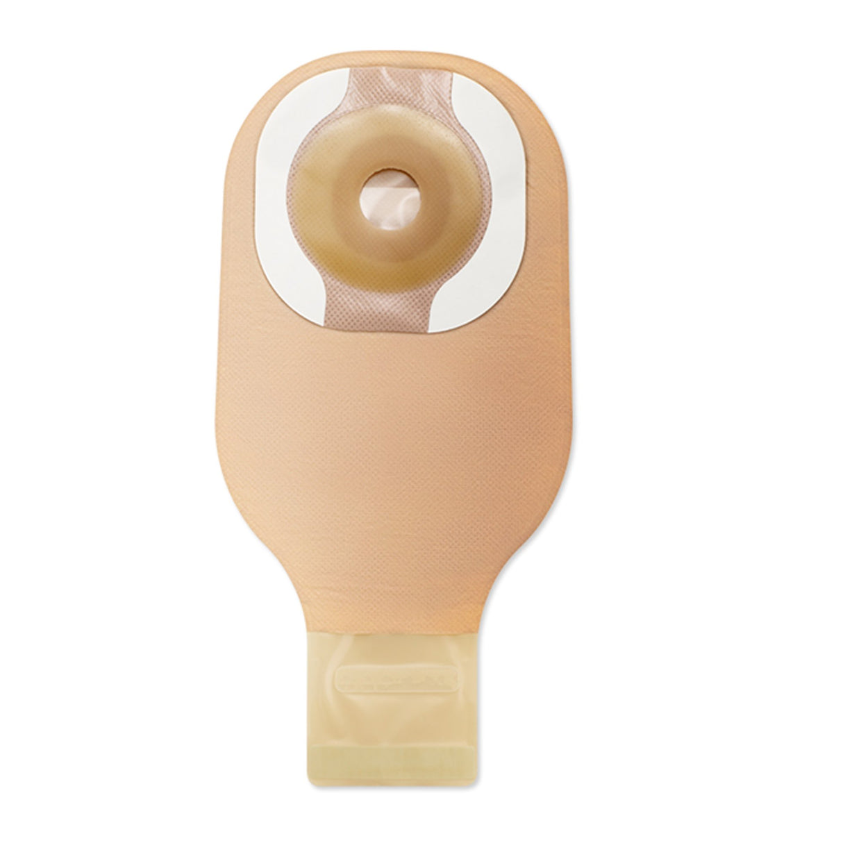 Ostomy Pouch Premier One-Piece System 12 Inch Length Flat, Pre-Cut 1 Inch Stoma Drainable