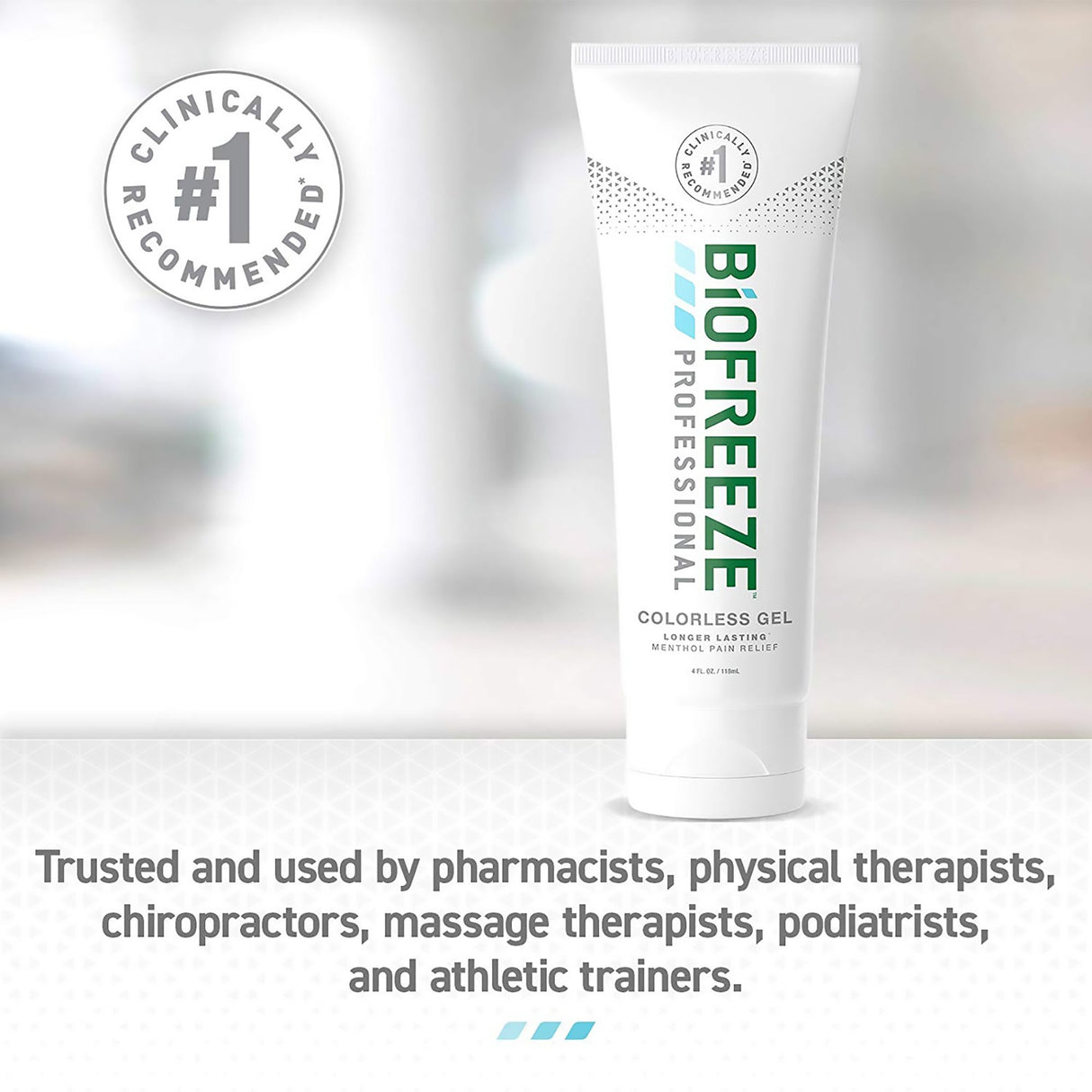 Topical Pain Relief Biofreeze® Professional 5% Strength Menthol Topical Gel 4 oz. - BeHope