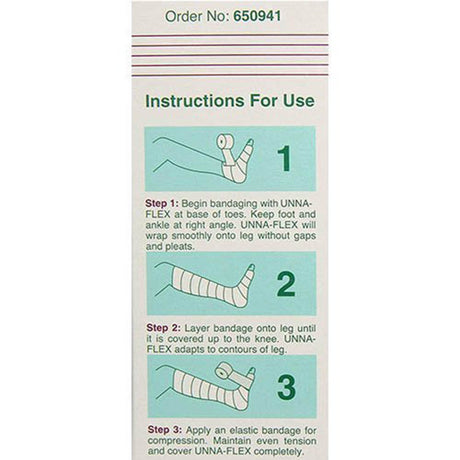 Unna Boot Stretch Unna-Flex® Zinc Oxide 4 Inch X 10 Yard - BeHope