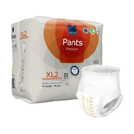 Unisex Adult Absorbent Underwear Abena® Premium Pants XL2 Pull On with Tear Away Seams X-Large Disposable Heavy Absorbency - BeHope