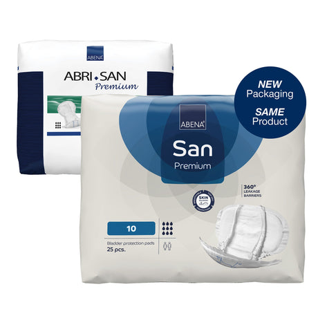 Incontinence Liner Abena® San Premium 14.5 X 28.7 Inch Heavy Absorbency Fluff / Polymer Core Size 10 - BeHope