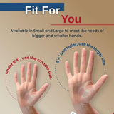Hand-Based Carpal Tunnel Support Carpal AID® Patch Plastic Left or Right Hand Clear Large - BeHope