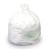 Trash Bag Colonial Bag Tuf 60 gal. White LLDPE 0.75 mil 38 X 58 Inch X-Seal Bottom Flat Pack - BeHope