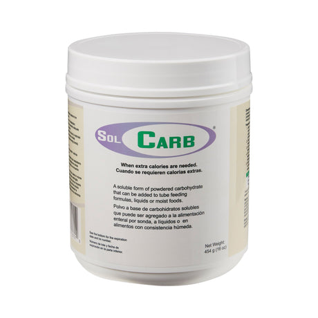 Oral Supplement SolCarb® Unflavored Powder 16 oz. Jar - BeHope