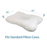Cervical Pillow Roscoe Medical Soft 16 X 23 Inch White - BeHope