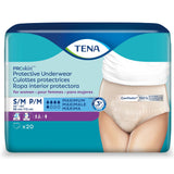 Female Adult Absorbent Underwear TENA ProSkin Protective Pull On with Tear Away Seams Small / Medium Disposable Moderate Absorbency