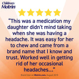 Children's Pain Relief Motrin® 100 mg Strength Ibuprofen Chewable Tablet 24 Per Bottle - BeHope