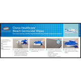 Surface Disinfectant Cleaner Clorox Healthcare® Premoistened Bleach Germicidal Manual Pull Wipe 70 Count Canister Chlorine Scent NonSterile - BeHope