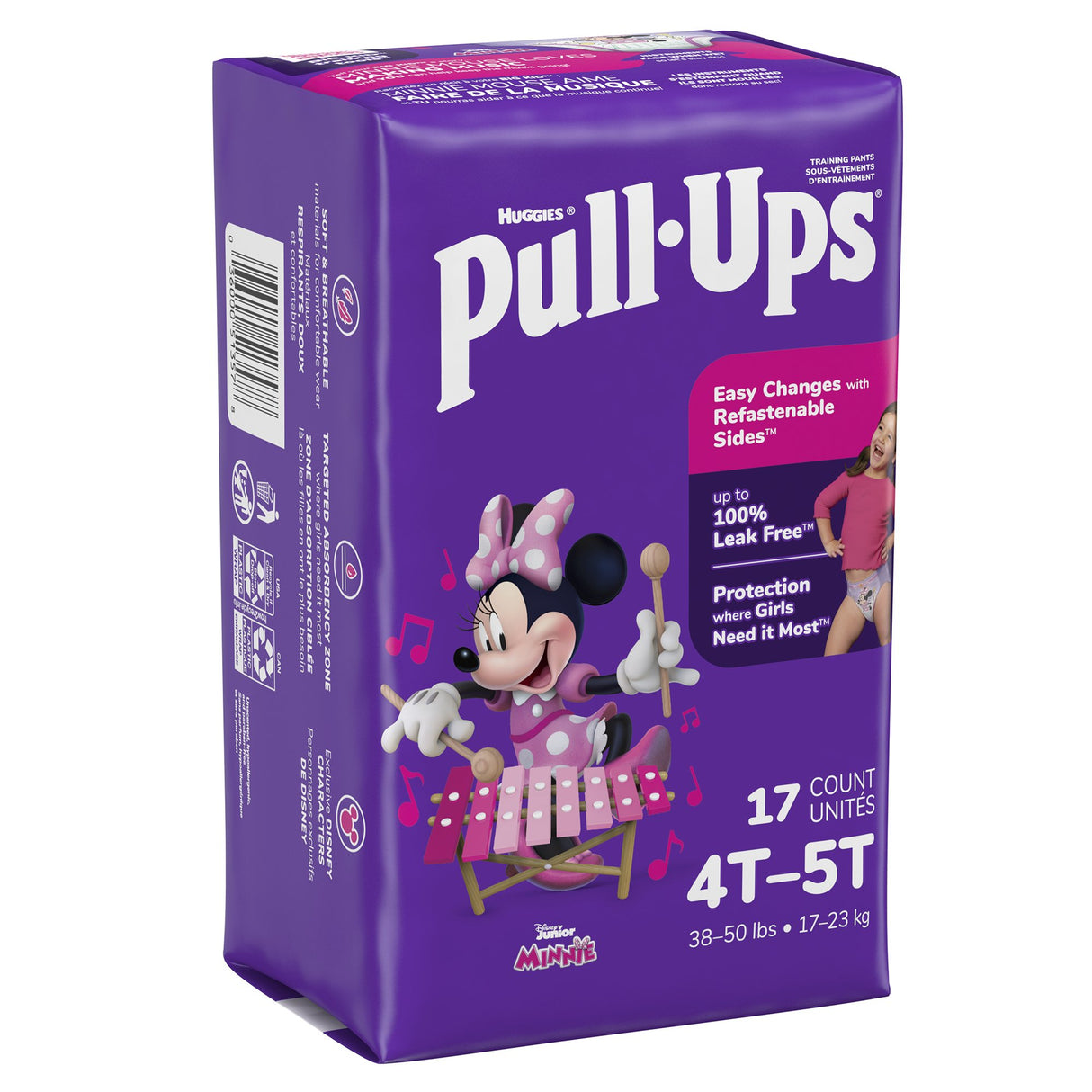 Female Toddler Training Pants Pull-Ups® Size 4T to 5T Disposable Moderate Absorbency - BeHope