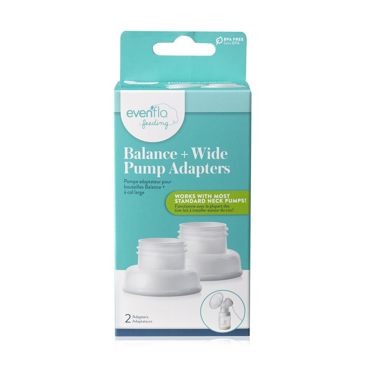 Breast Pump Adapter Evenflo Balance + Wide Neck For Evenflo Balance + Wide Neck Bottles - BeHope