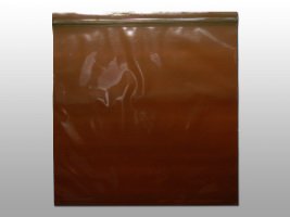 Reclosable Bag 4 X 6 Inch LDPE Amber Zipper / Seal Top Closure