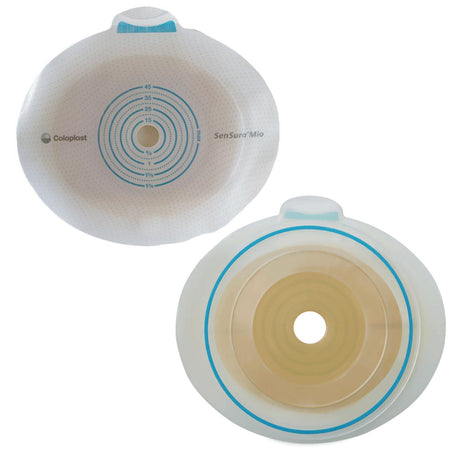 Ostomy Barrier SenSura® Mio Click Trim to Fit, Extended Wear Elastic Adhesive 50 mm Flange Red Code System 30 to 45 mm Opening - BeHope