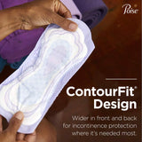 Bladder Control Pad Poise Fresh Protection 15.9 Inch Length Heavy Absorbency Sodium Polyacrylate Core One Size Fits Most