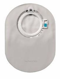 Ostomy Barrier New Image™ CeraPlus™ Trim to Fit, Extended Wear Adhesive Tape Borders 44 mm Flange Green Code System Up to 1 Inch Opening - BeHope