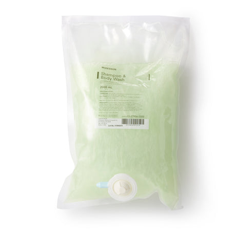 Shampoo and Body Wash McKesson 2,000 mL Dispenser Refill Bag Cucumber Melon Scent - BeHope