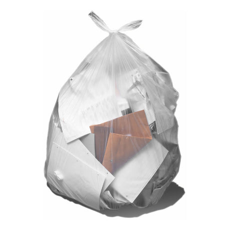 Trash Bag Heritage™ 60 gal. Natural HDPE 14 Mic. 38 X 60 Inch Star Seal Bottom Coreless Roll - BeHope
