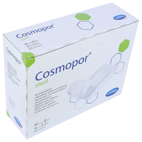 Island Dressing Cosmopor® Steril 3-1/5 X 4 Inch Rectangle Sterile Water Resistant Backing - BeHope