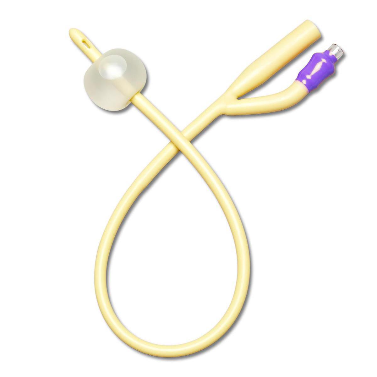 Catheter Foley Silicone Coated 2-way 10cc 16fr Case/12 Each