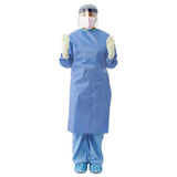 Non-reinforced Surgical Gown With Towel Eclipse® Large Blue Sterile Aami Level 2 Disposable - Behope