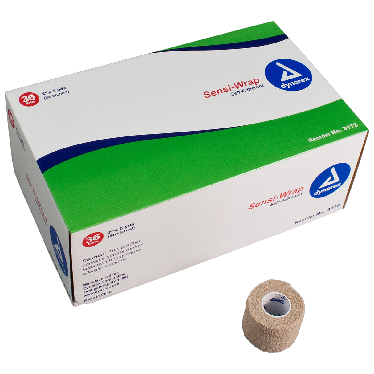 Cohesive Bandage Sensi-Wrap 2 Inch X 5 Yard Self-Adherent Closure Tan NonSterile Standard Compression - BeHope