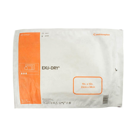 Super Absorbent Dressing EXU-DRY Anti-Shear 9 X 15 Inch Rectangle - BeHope