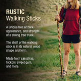 Walking Stick Brazos™ Twisted Wood 41 Inch Height Hickory - BeHope