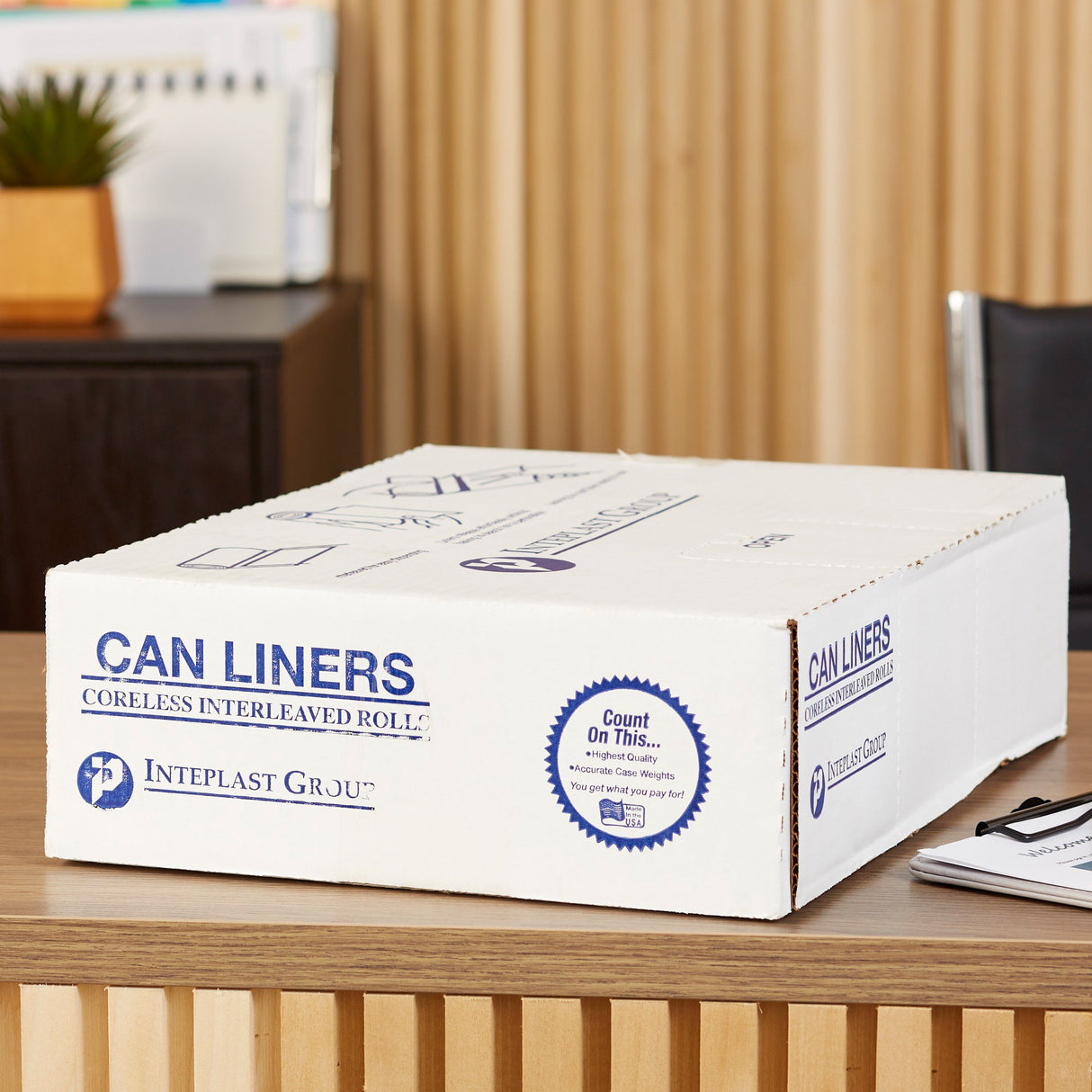 Trash Bag McKesson 45 gal. Clear HDPE 12 Mic. 40 X 48 Inch Star Seal Bottom Coreless Roll