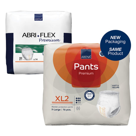 Unisex Adult Absorbent Underwear Abena® Premium Pants XL2 Pull On with Tear Away Seams X-Large Disposable Heavy Absorbency - BeHope